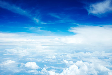 Fotobehang - 雲の上の風景