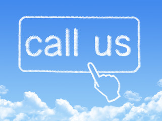 Sticker - call us message cloud shape