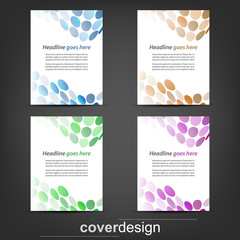 Poster - Set of corporate flyer, poster template or cover design