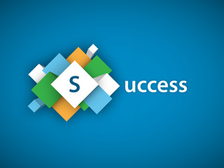 Wall Mural - SUCCESS (achievement goals performance teamwork)