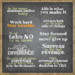 Wall Mural - Set of motivational background