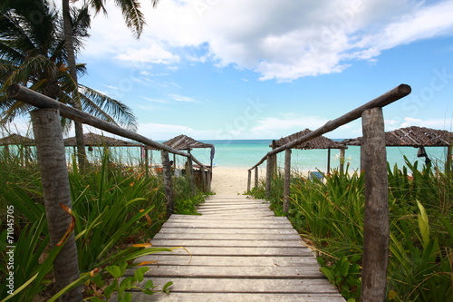 Nowoczesny obraz na płótnie playa,cayo coco,cuba