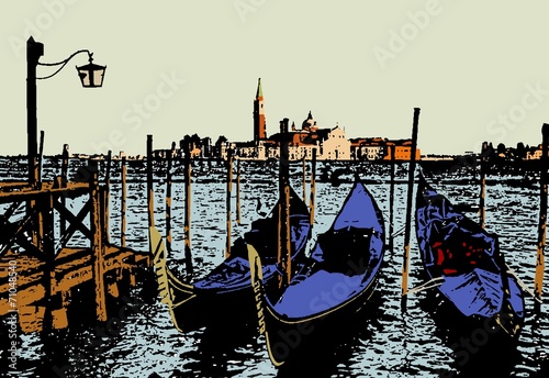 Naklejka na szybę Venice lagoon,Italy