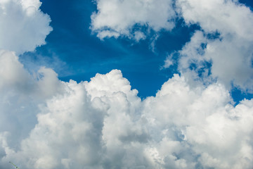cloudscape of bright blue sky
