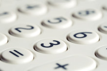 Closeup Of Calculator Keypad