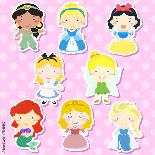 Fotografía lovely fairy tale characters set
