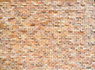 Wall Mural - Yellow brickwall texture for background