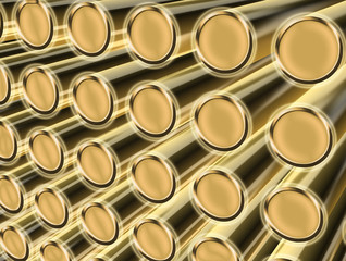 Poster - Golden rod abstract