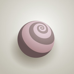 Poster - Abstract 3D Globe with Spirals
