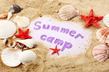 Wall Mural - summer camp concept