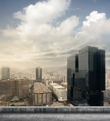 Hong Kong city skyline