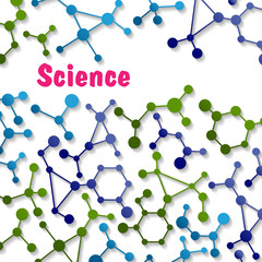 Colorful science background pattern