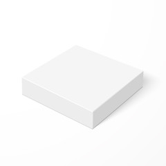 Blank box isolated on white background