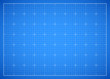 Blue square grid blueprint