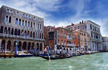 Famous Canal Grande In Venice, Italy