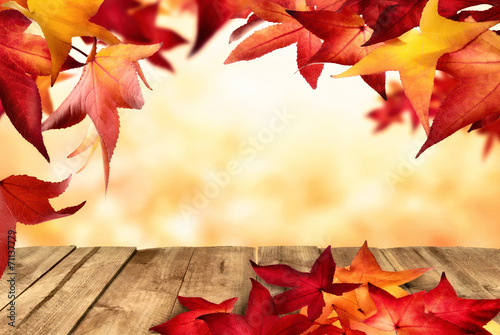 Natürlicher herbstlicher Rahmen