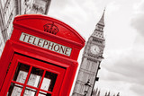 Fototapeta Fototapeta Londyn - Phone booth. London, UK