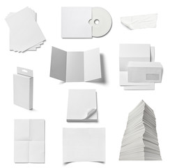 Wall Mural - white templates