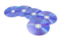 CD/DVD Pattern On Isolated White Background