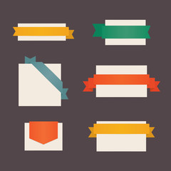 Wall Mural - ribbons set