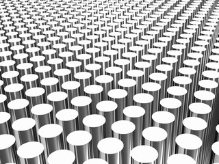 Poster - Steel rods abstract