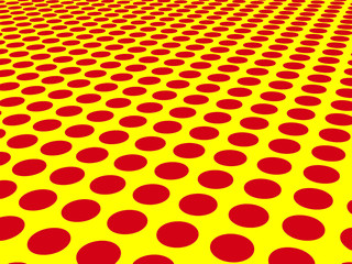 Red dots on yellow