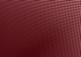 Poster - Extruded red dots in 3D