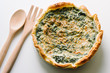 Savory cake with spinach and ricotta