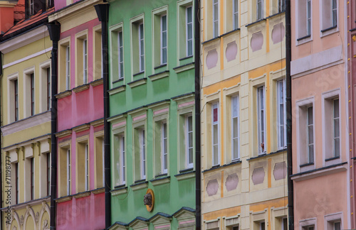 Naklejka - mata magnetyczna na lodówkę multicolored streets