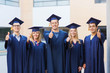 © Syda Productions - group of smiling students in mortarboards