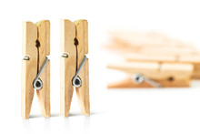 Standing Wooden Clothespin