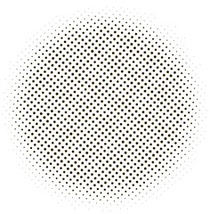 Poster - dotted halftone circle