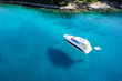 Boat, clear water - caribbean paradise