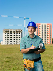 Poster - inpection building in construction