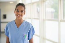 Portrait Of A Female Nurse Smiling
