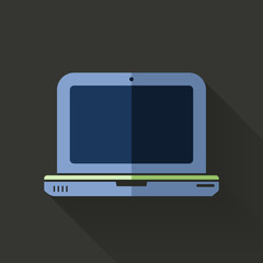 Wall Mural - colorful flat design laptop icon