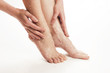 Woman feet  treatment