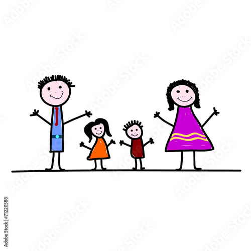 Family Cartoon Color Vector Buy This Stock Vector And Explore Similar Vectors At Adobe Stock Adobe Stock