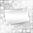 © iluzia - Christmas sheet of paper , snowflakes silver background