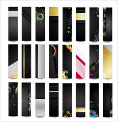 Wall Mural - Big collection advertising banners on different topics