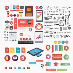 Wall Mural - Huge collection of web graphics