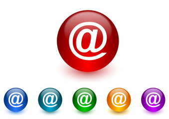 Poster - email vector icon set
