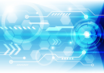 Poster - Abstract technology concept background, vector illustration