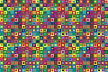 Colors Squares Seamless Abstract Pattern Horizontal Background