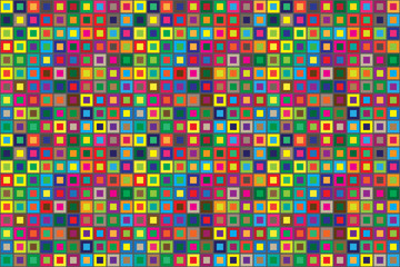 Poster - colors squares seamless abstract pattern horizontal background