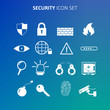 Security icon set