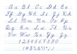 © baksiabat - Hand drawn uppercase calligraphic alphabet and number.