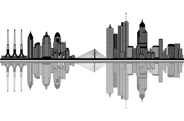 Poster - city skyline