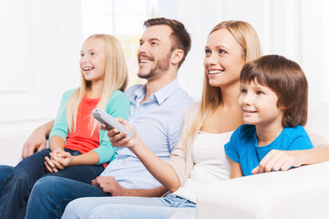 Poster - Watching their favorite show.