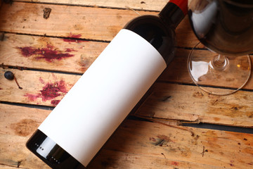 Bottle of red wine